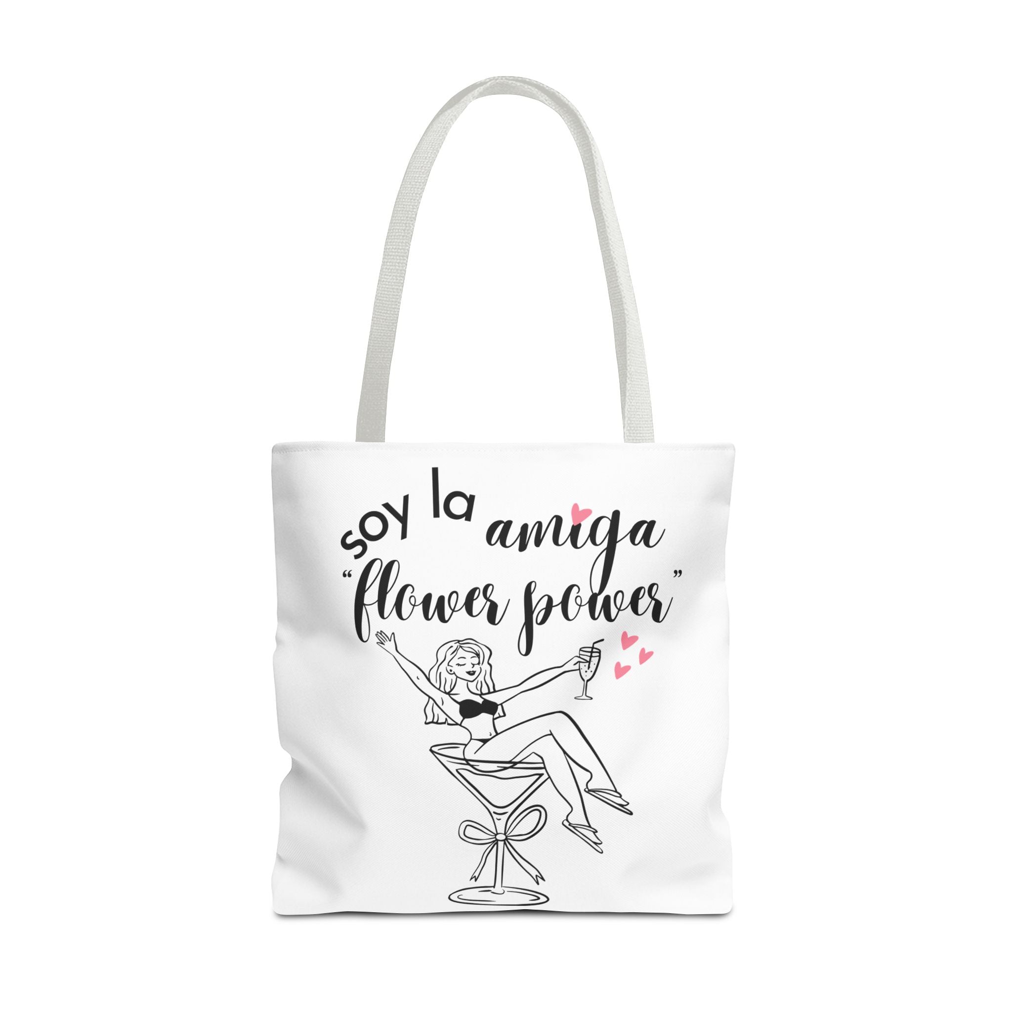 Bolso Tote "Soy la Amiga Flower Power" — Despedida de Soltera