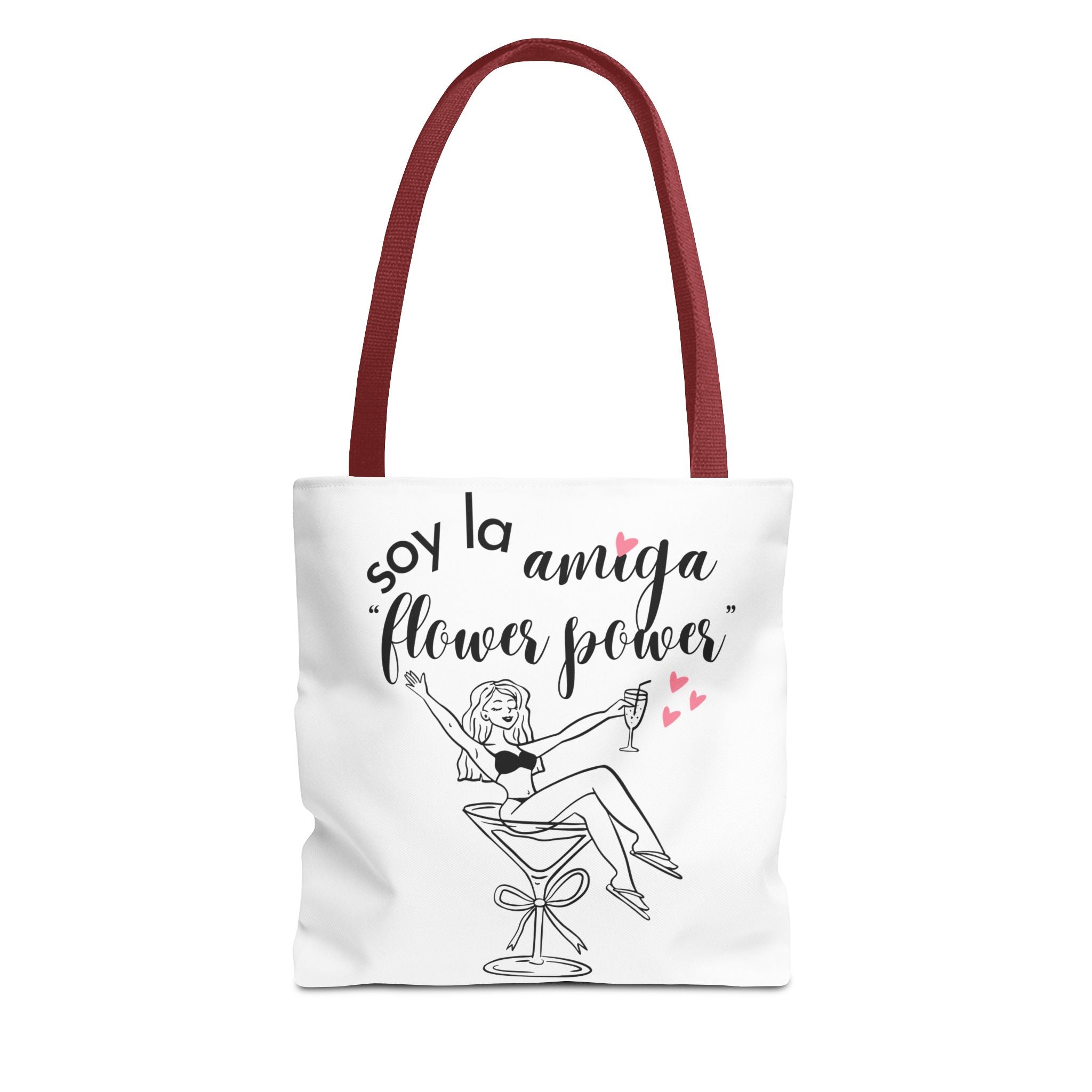 Bolso Tote "Soy la Amiga Flower Power" — Despedida de Soltera