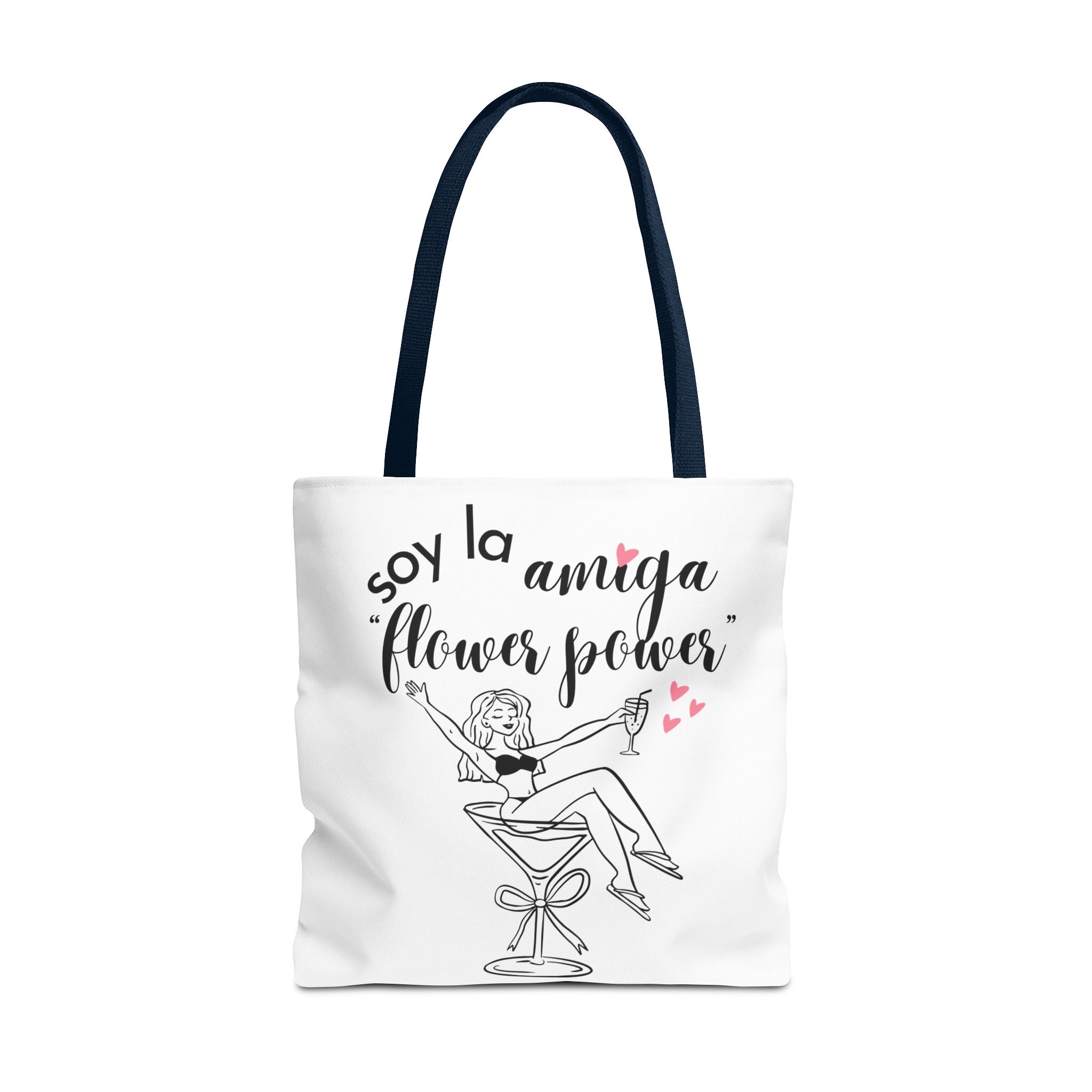Bolso Tote "Soy la Amiga Flower Power" — Despedida de Soltera