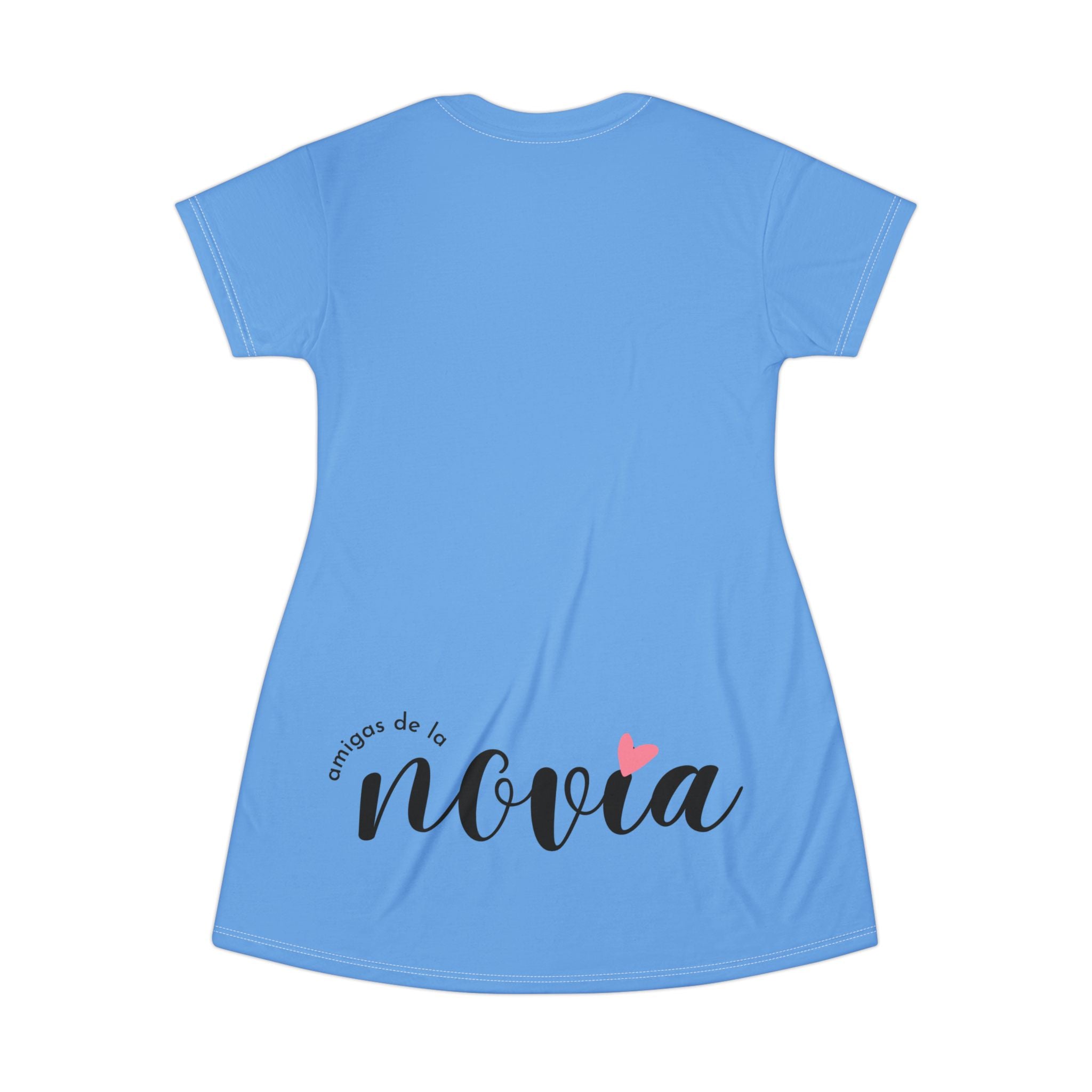 Vestido Camiseta — "Soy la Amiga Flower Power" Despedida de Soltera (Rosa)
