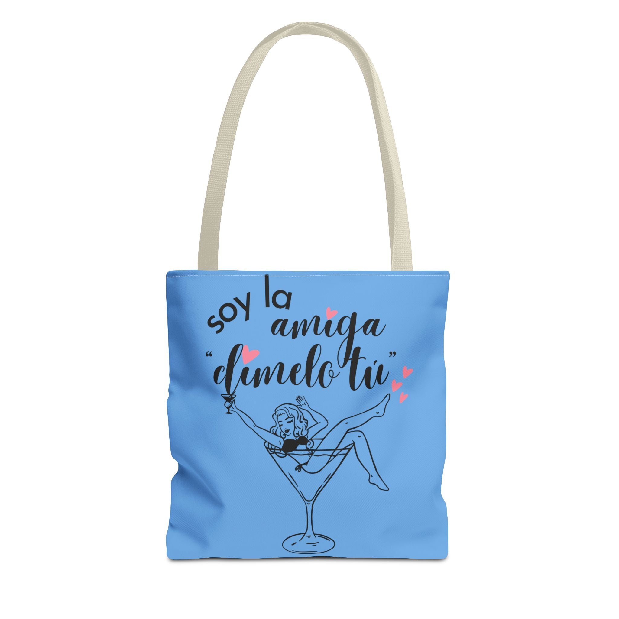 Bridesmaid Tote Bag - "Soy la amiga, dámelo tú" Bachelorette Party AOP Tote
