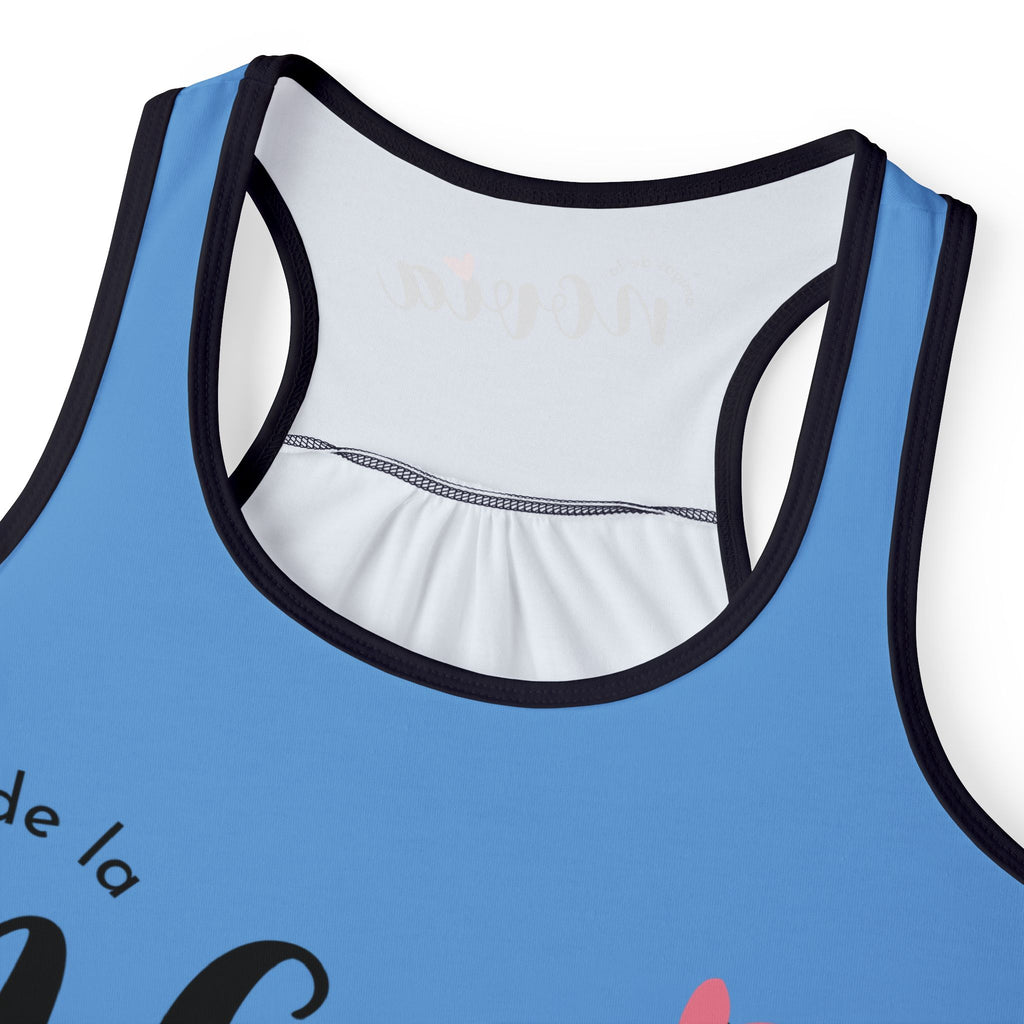 Camiseta de Tirantes — "Amigas de la Novia" Azul (Espalda Nadadora)