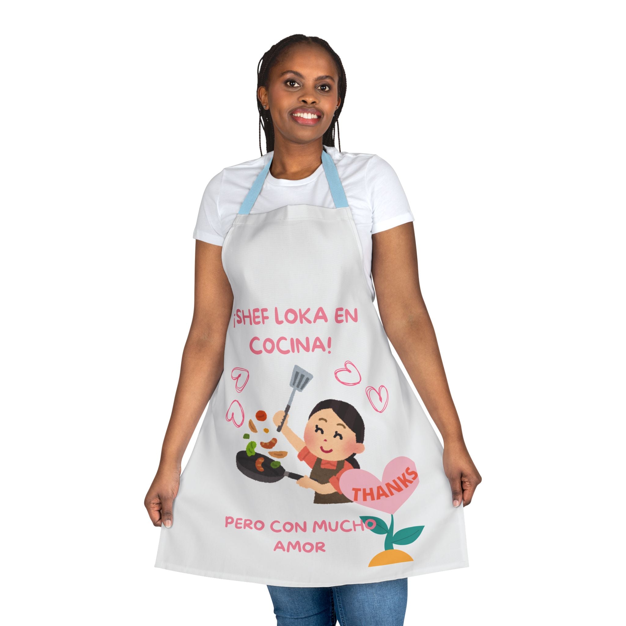 Apron - "¡Shef Loka en Cocina! Pero Con Mucho Amor" Cute Spanish Cooking Apron