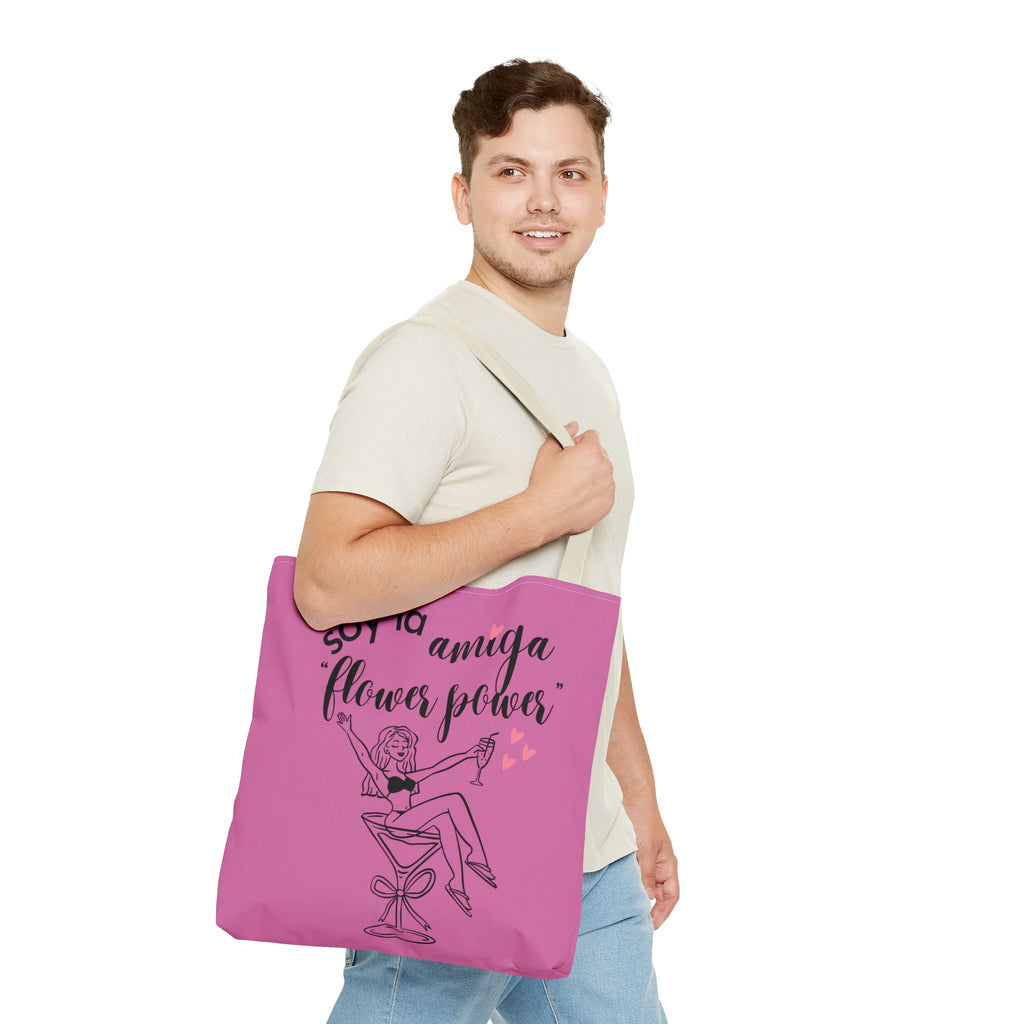 Tote Bag — 'Soy la amiga Flower Power' Bachelorette Bridal Party Tote