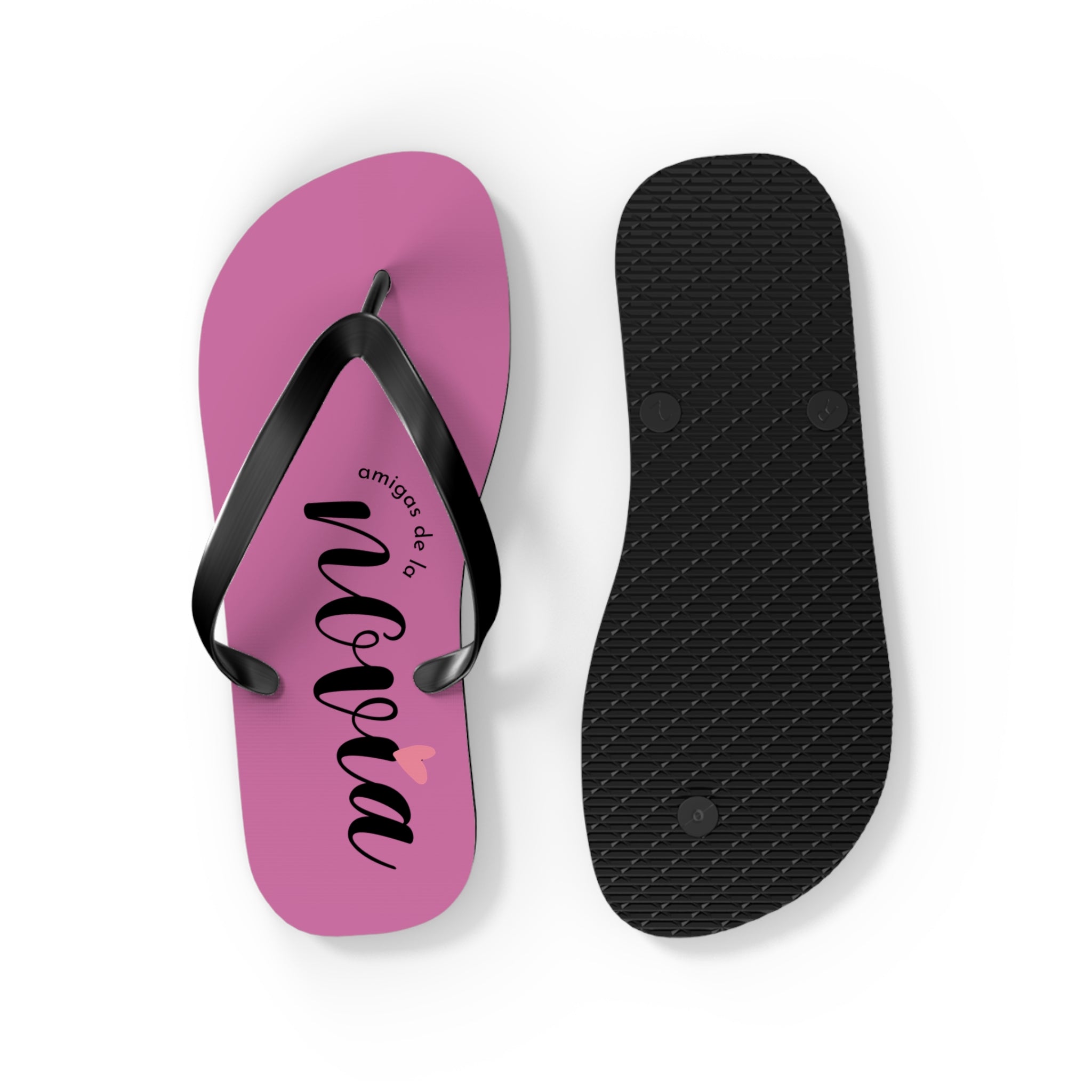 Chanclas Rosas Personalizadas ‘Megan’ — Sandalias de Playa con Nombre