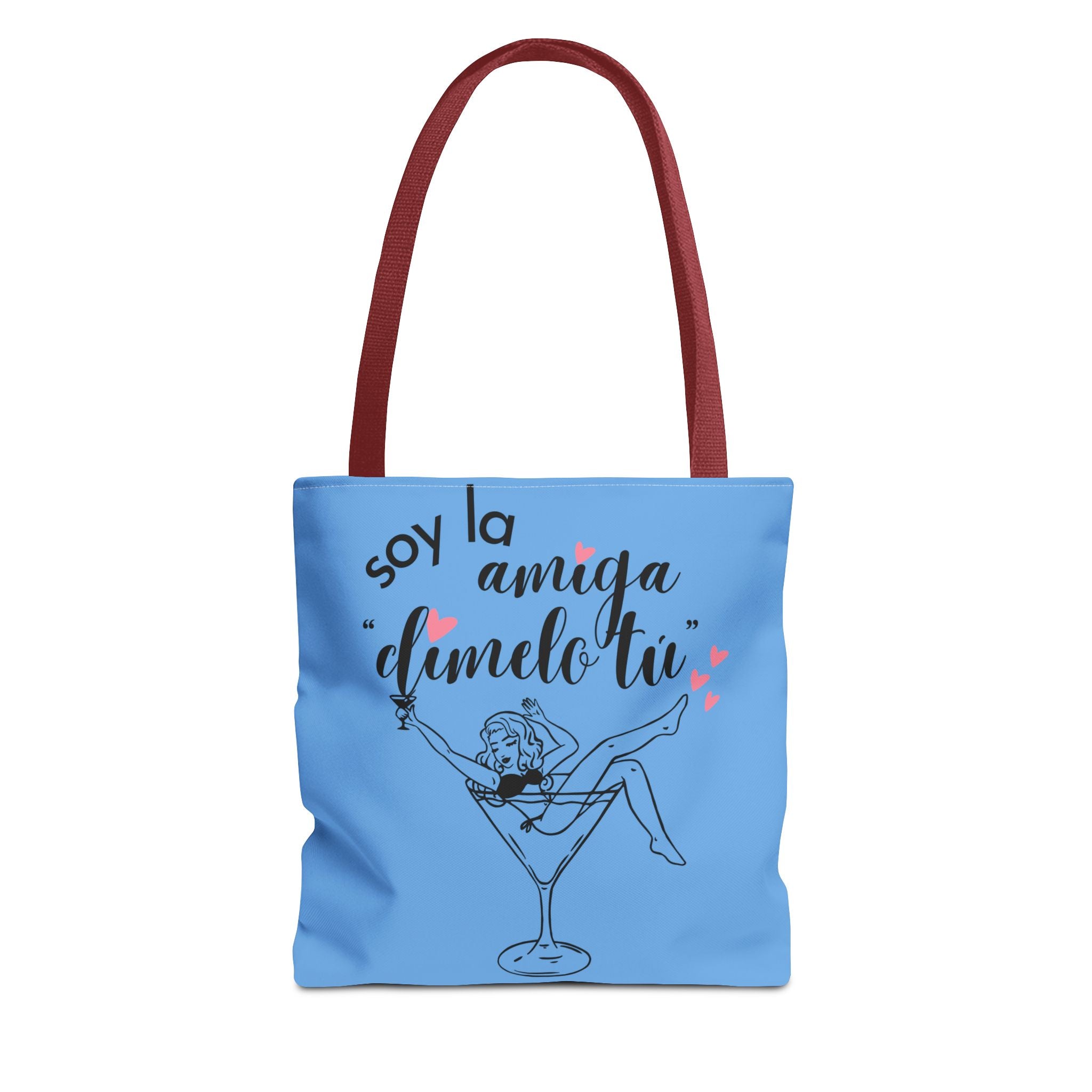 Bridesmaid Tote Bag - "Soy la amiga, dámelo tú" Bachelorette Party AOP Tote