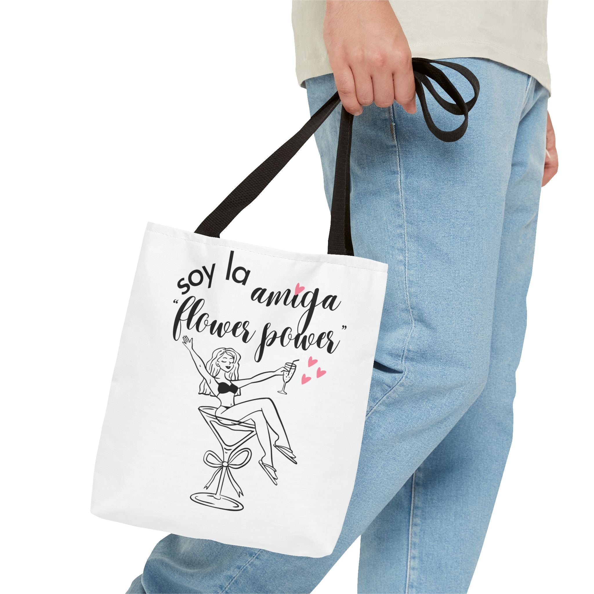 Bolso Tote "Soy la Amiga Flower Power" — Despedida de Soltera