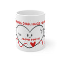 Taza "Papá Fuerte, Corazón Enorme" — Diseño Día del Padre (11oz/15oz)