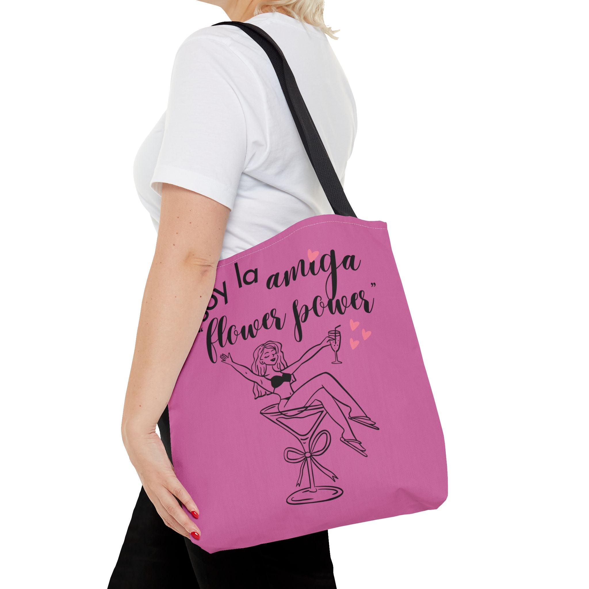 Tote Bag — 'Soy la amiga Flower Power' Bachelorette Bridal Party Tote