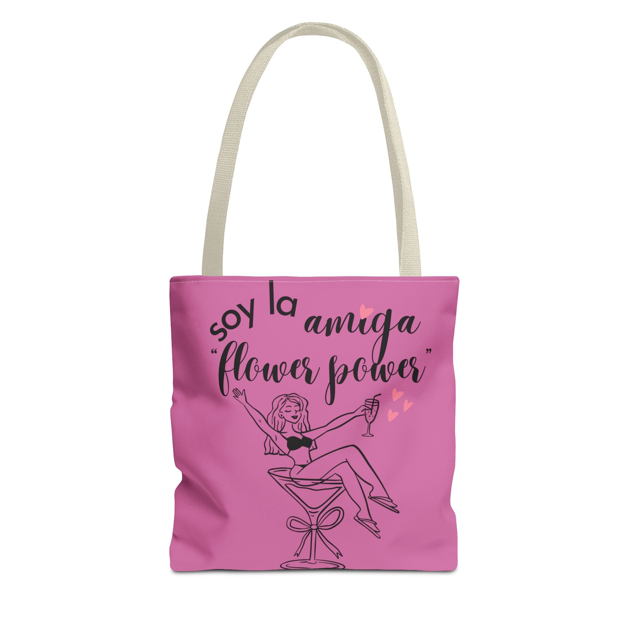 Tote Bag — 'Soy la amiga Flower Power' Bachelorette Bridal Party Tote