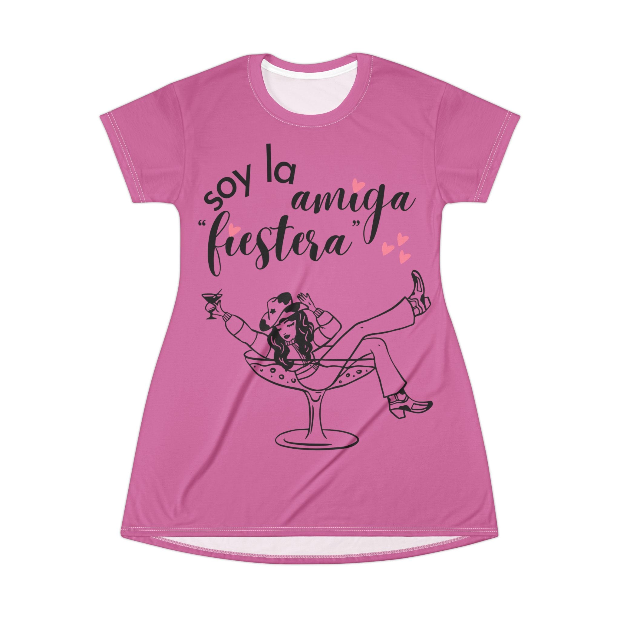 Vestido Camiseta — "Soy la Amiga Fiestera" Despedida de Soltera