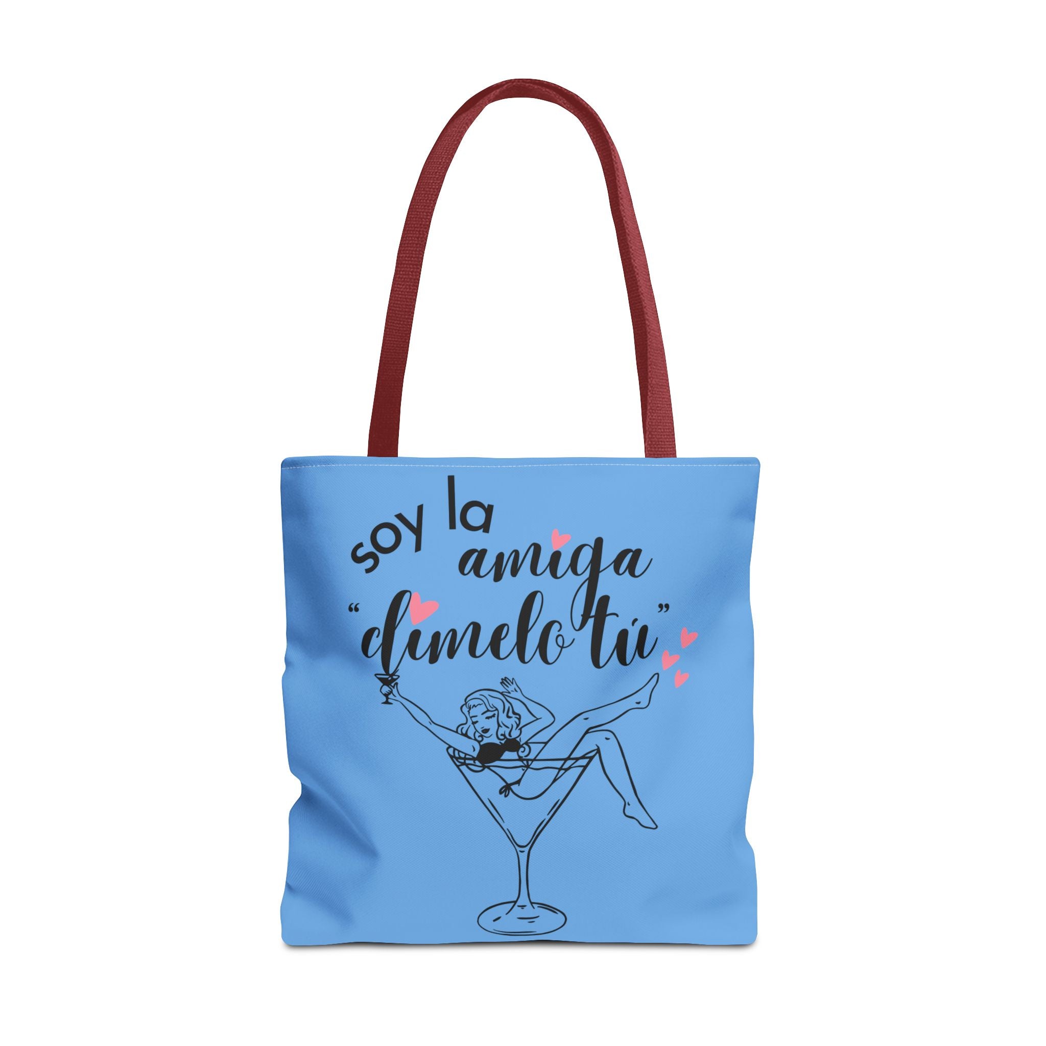 Bridesmaid Tote Bag - "Soy la amiga, dámelo tú" Bachelorette Party AOP Tote