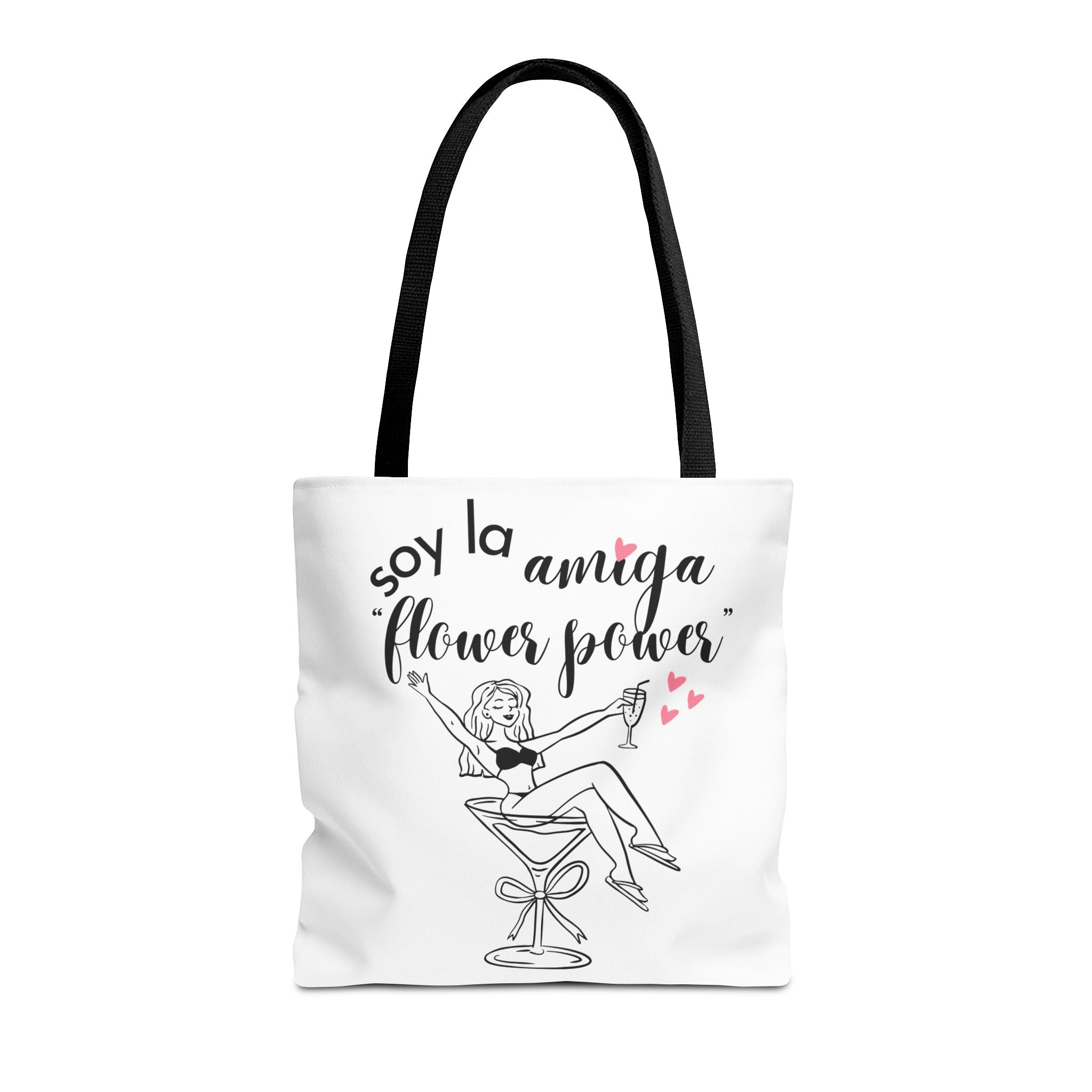 Bolso Tote "Soy la Amiga Flower Power" — Despedida de Soltera