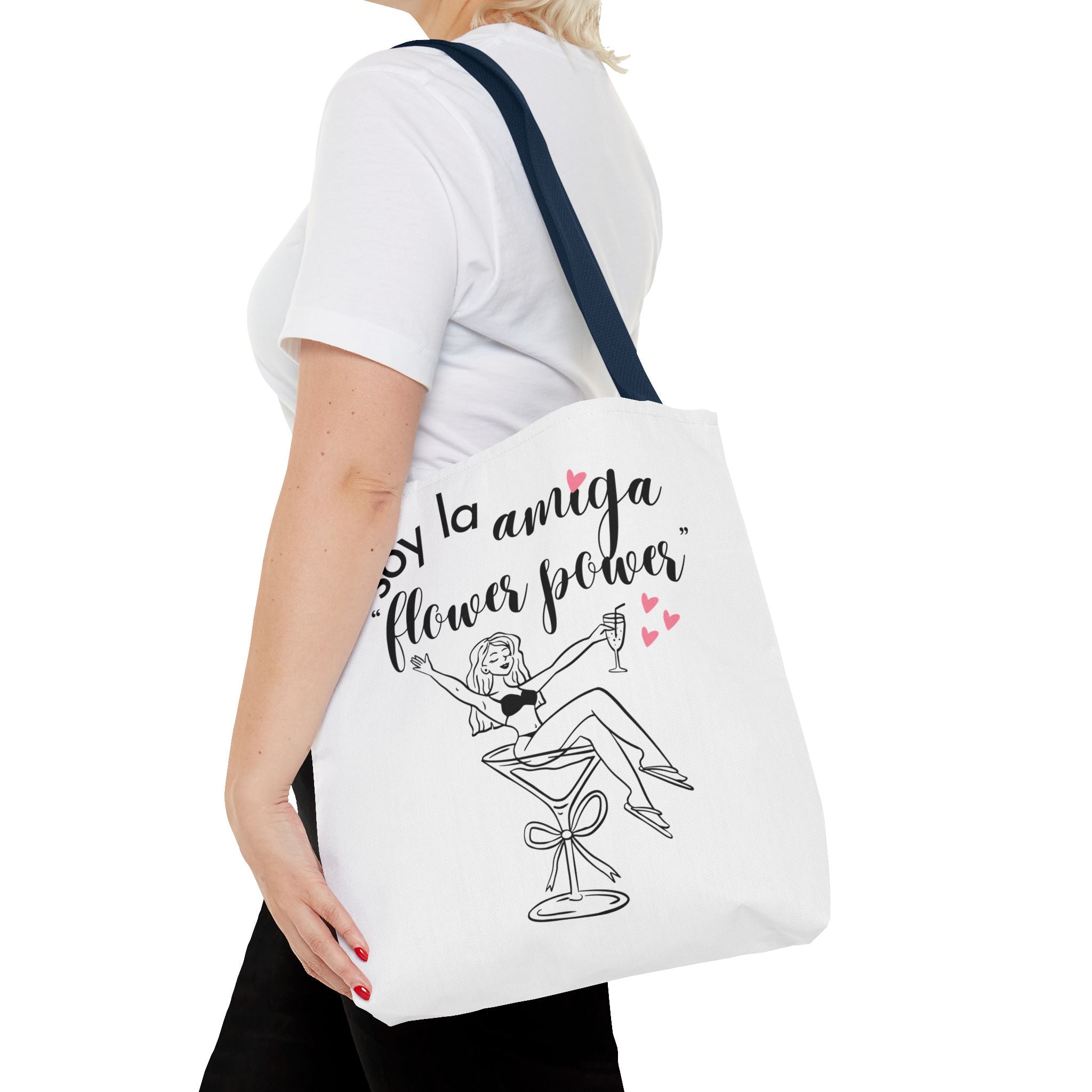 Bolso Tote "Soy la Amiga Flower Power" — Despedida de Soltera