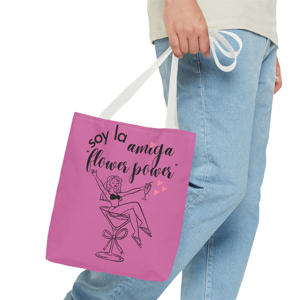Tote Bag — 'Soy la amiga Flower Power' Bachelorette Bridal Party Tote