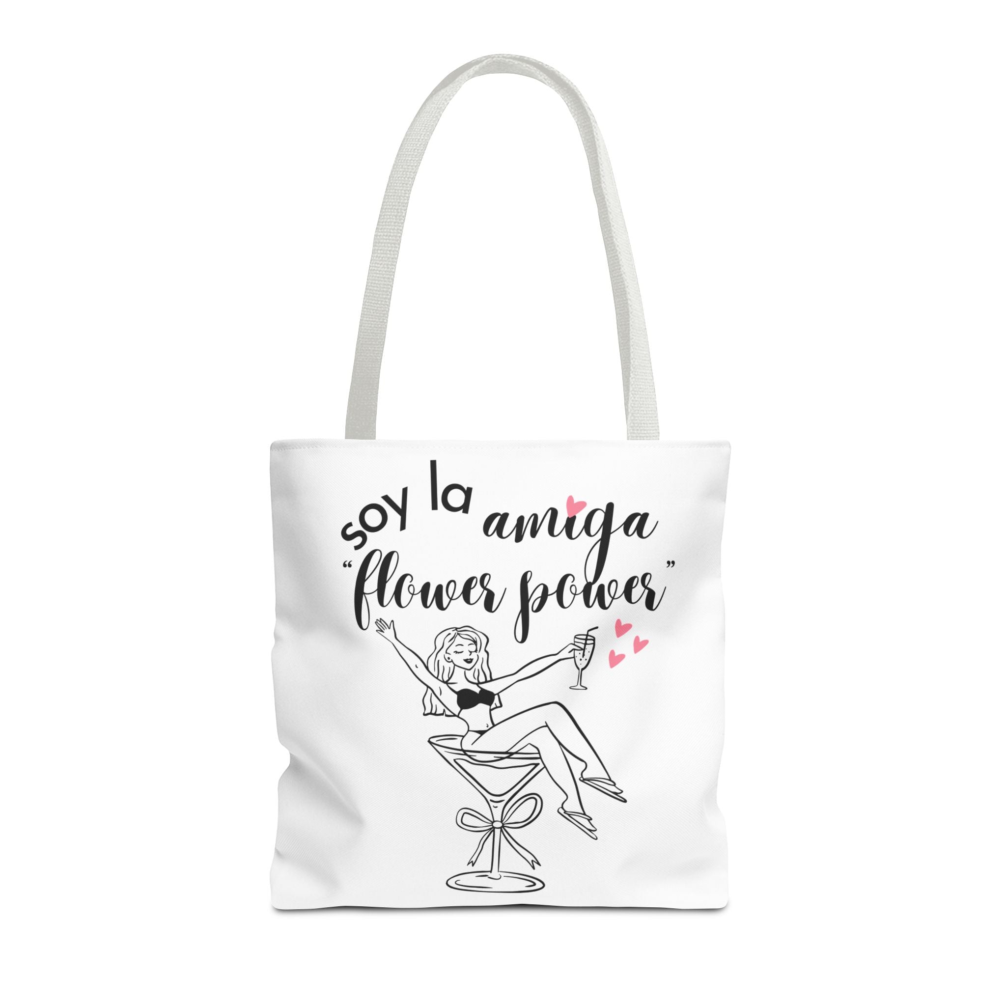 Bolso Tote "Soy la Amiga Flower Power" — Despedida de Soltera