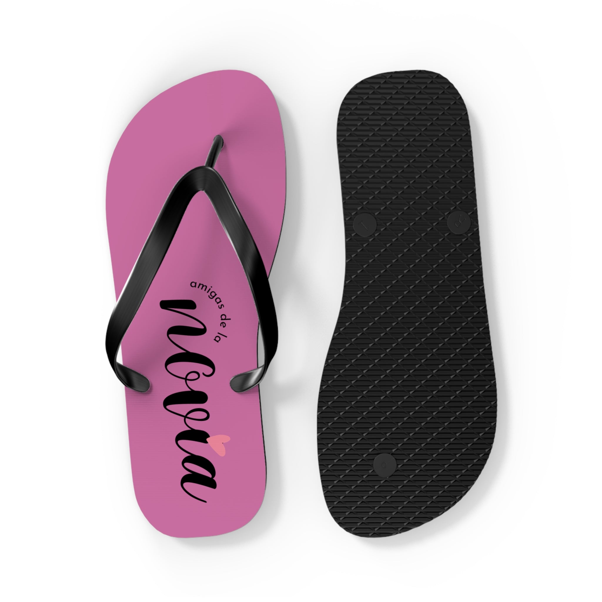 Chanclas Rosas Personalizadas ‘Megan’ — Sandalias de Playa con Nombre