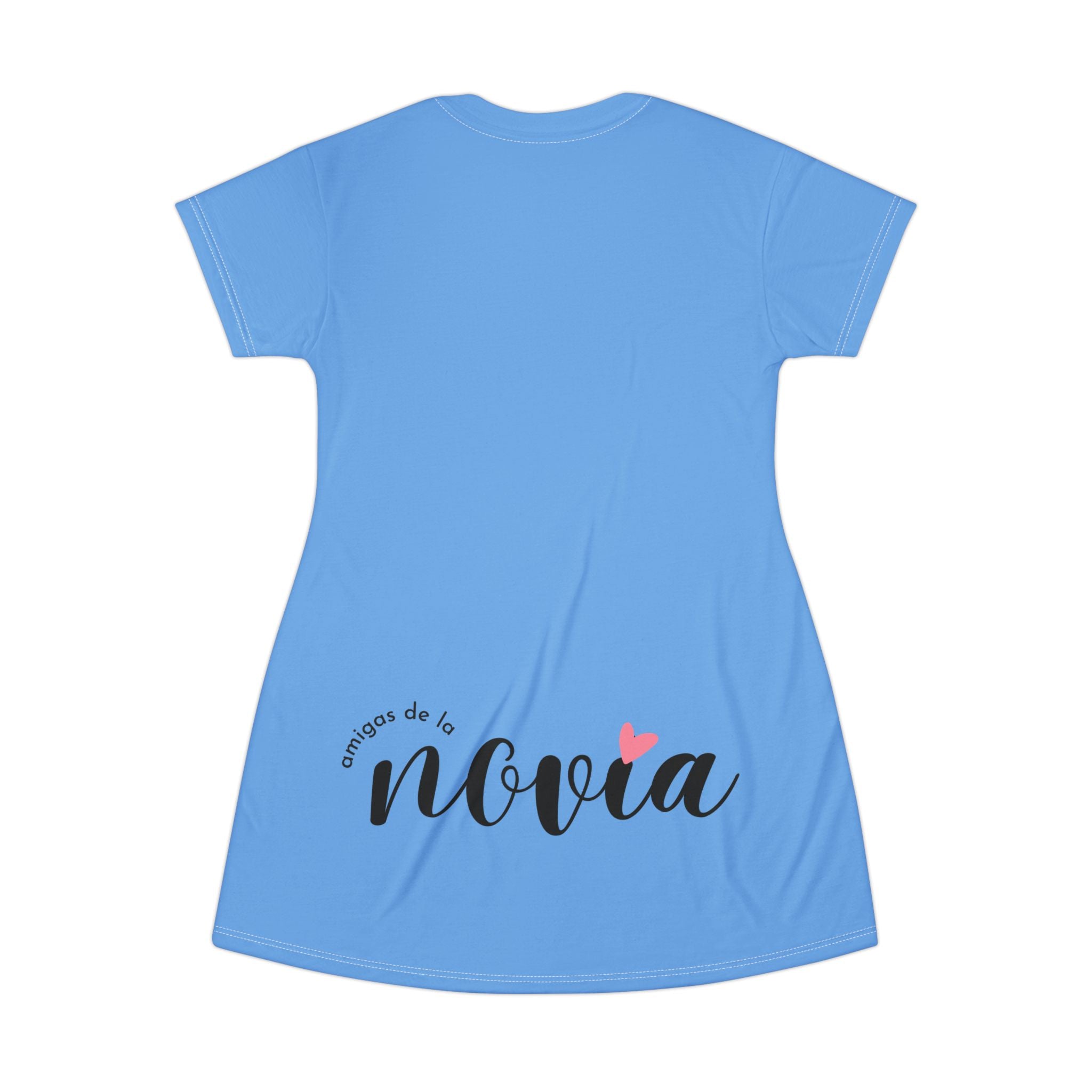 Vestido Camiseta — "Soy la Amiga Fiestera" Despedida de Soltera (Azul)