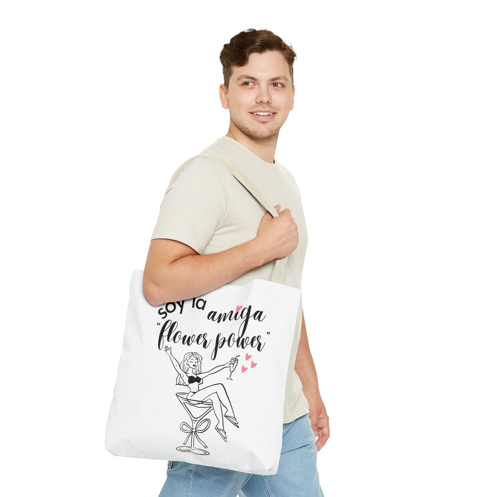 Bolso Tote "Soy la Amiga Flower Power" — Despedida de Soltera