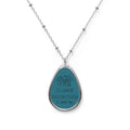 Collar Colgante Gota Grabado 'Tu Amor Nuestra Fuerza' | Regalo Día de la Madre