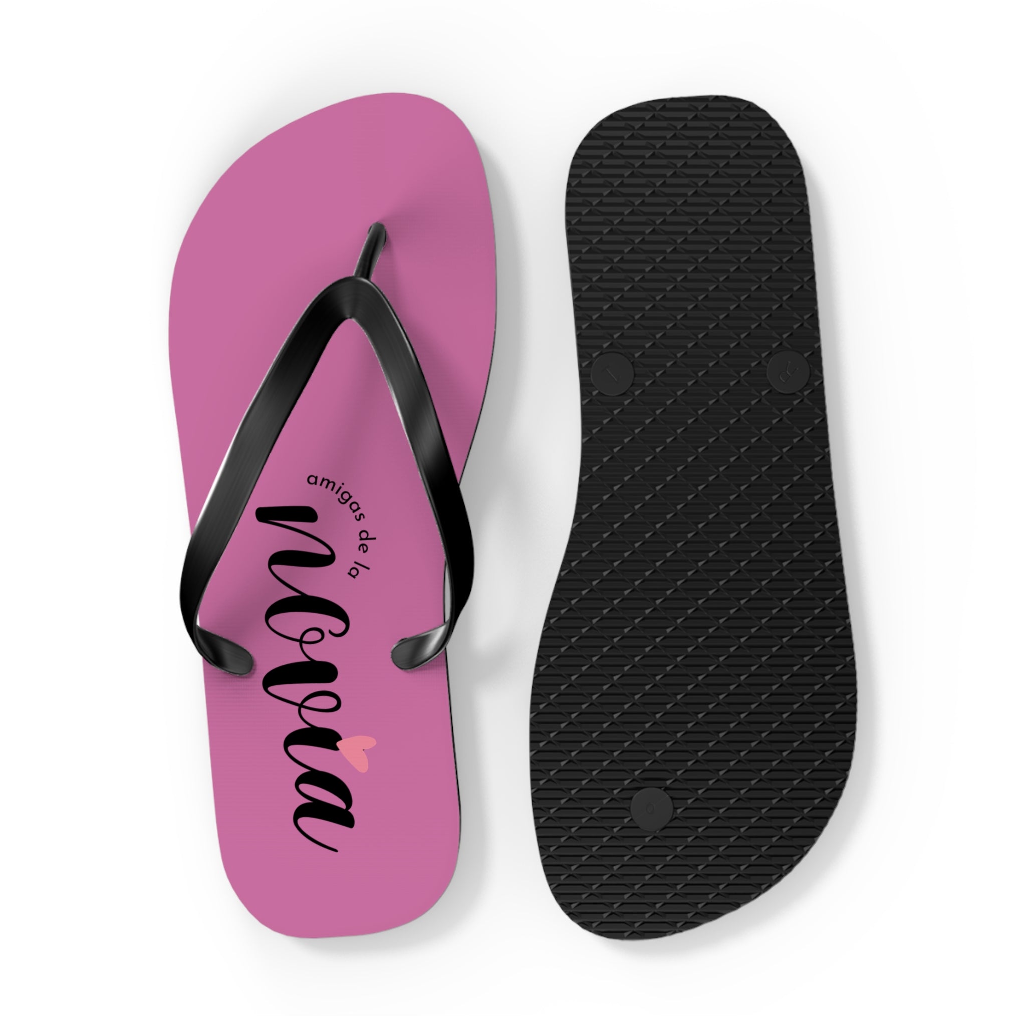 Chanclas Rosas Personalizadas ‘Megan’ — Sandalias de Playa con Nombre