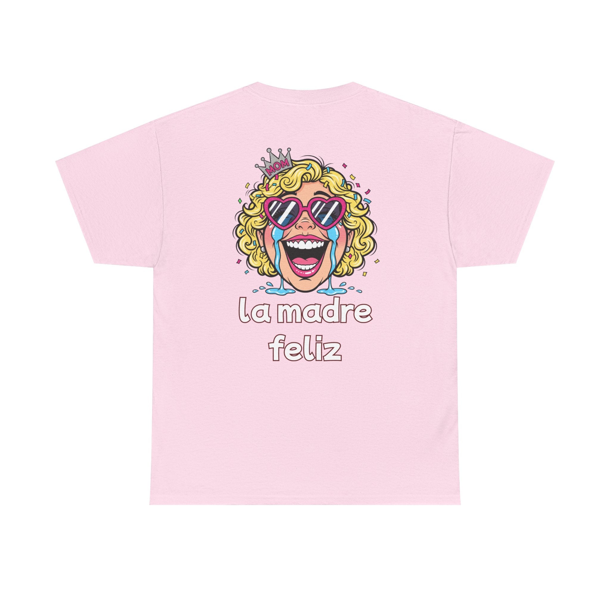 Graphic Tee — "¿Quién soy? / La madre feliz" Smiley & Retro Mom