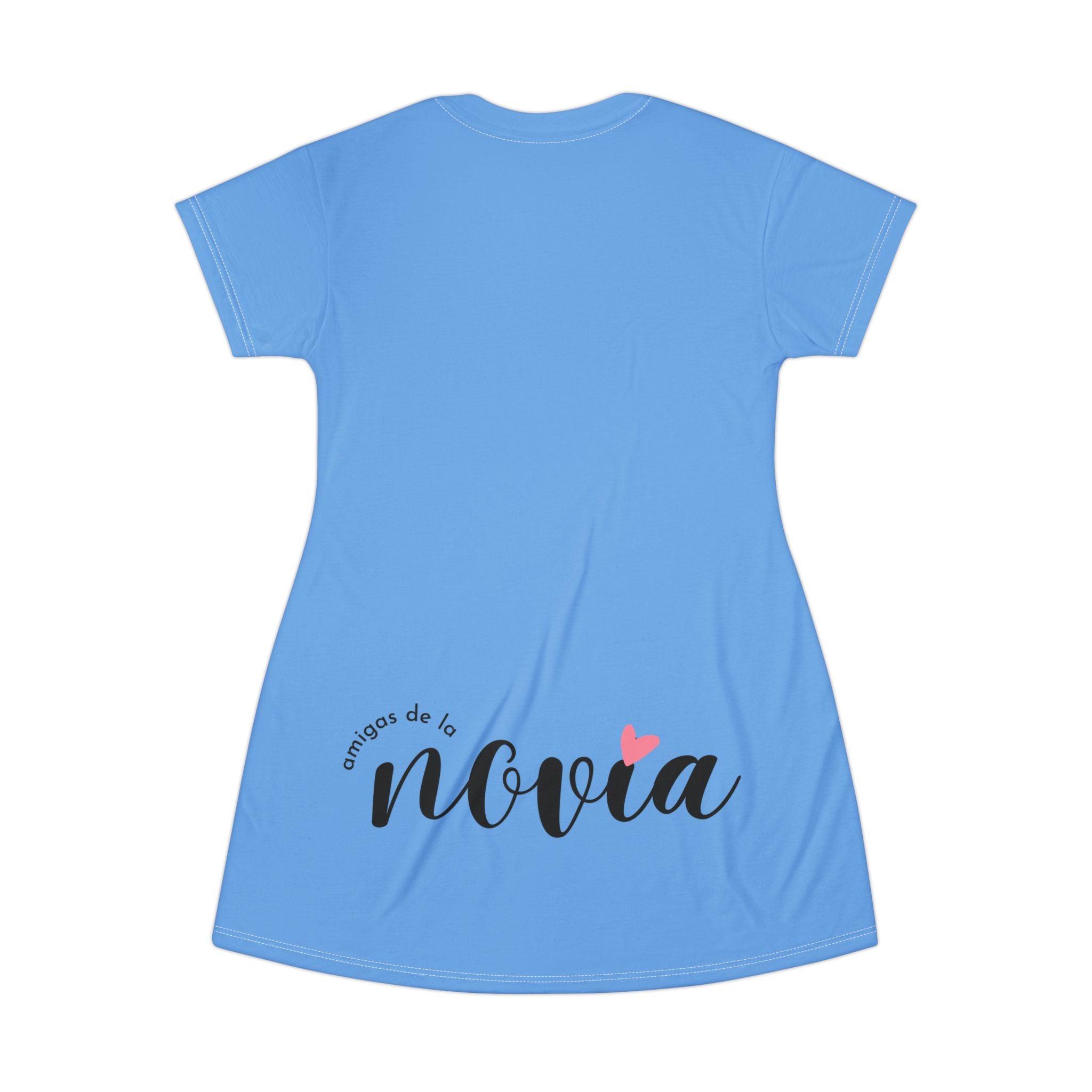 Vestido Camiseta — "Soy la Amiga, Dímelo Tú" Despedida de Soltera (Azul)