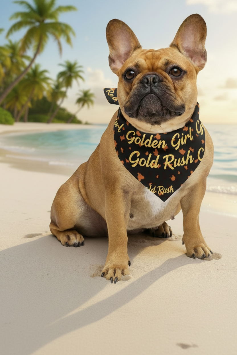 Bandana Golden Girl - Bulldog estampado real