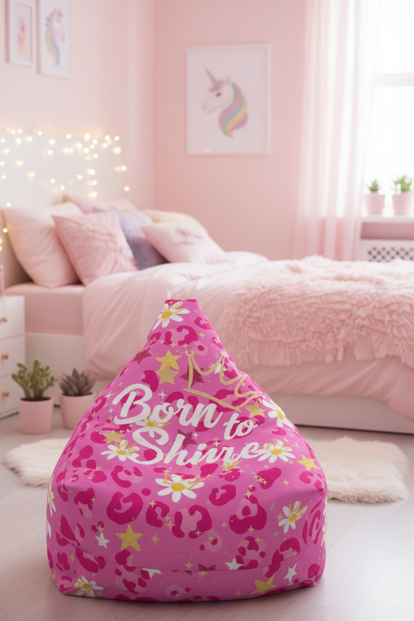 Puf Born to Shine - Dormitorio niña